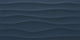 12x24 Multitude Wave  Natural Solid-Color Matte Textured Ceramic Tile Deep Blue