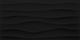12x24 Multitude Wave  Natural Solid-Color Matte Textured Ceramic Tile Matte Black