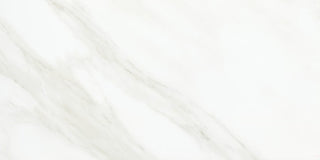 Soft White - 12x24 Mirasol Natural Marble-Look Glossy Smooth Ceramic Tile