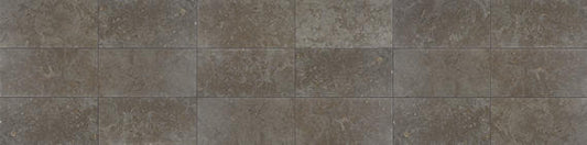 12x24 Limestone Speckled Grid Patterned Marble-Look Matte Textured Limestone Tile Charcoal Gray