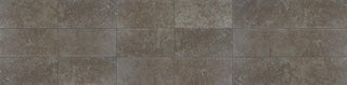 Charcoal Gray - 12x24 Limestone Speckled Grid Patterned Stone-Look Matte Textured Limestone Tile