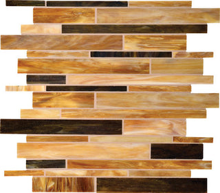 12x12 Serenade Random Pattern Mosaic Mixed-Color Glossy Smooth Glass Tile