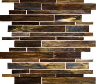 12x12 Serenade Random Pattern Mosaic Mixed-Color Glossy Smooth Glass Tile