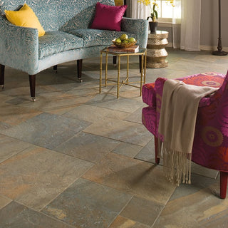 Rust Brown - 13x13 Ayers Rock Light Veining Natural Stone-Look Matte Textured Porcelain Tile