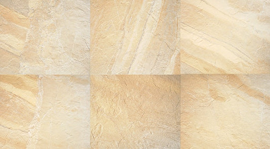 13x20 Ayers Rock Light Veining  Natural Stone-Look Matte Textured Porcelain Tile Golden Sand