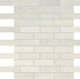 1x3 Persuade Subway Pattern  Mosaic Concrete-Look Matte Smooth Porcelain Tile White