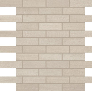 12x12 Persuade Subway Pattern Mosaic Concrete-Look Matte Smooth Porcelain Tile