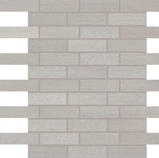 12x12 Persuade Subway Pattern Mosaic Concrete-Look Matte Smooth Porcelain Tile