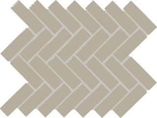 9x12 Color Wheel Mosaic Herringbone Mosaic Solid-Color Glossy Smooth Ceramic Tile