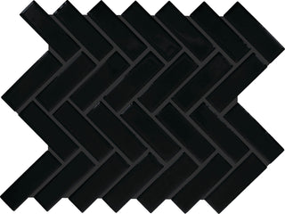 9x12 Color Wheel Mosaic Herringbone Mosaic Solid-Color Glossy Smooth Ceramic Tile