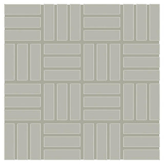 12x12 Color Wheel Mosaic Lattice Weave Mosaic Solid-Color Glossy Smooth Ceramic Tile
