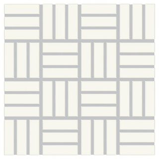 Cream White - 12x12 Color Wheel Mosaic Lattice Weave Mosaic Solid-Color Matte Smooth Ceramic Tile