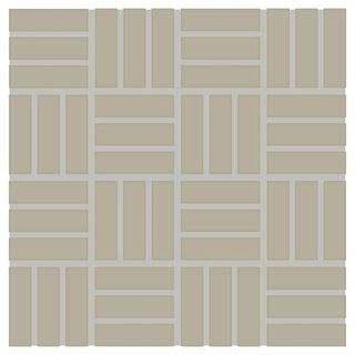 12x12 Color Wheel Mosaic Lattice Weave Mosaic Solid-Color Glossy Smooth Ceramic Tile