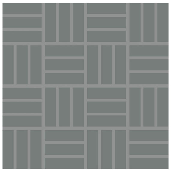 1x3 Color Wheel Mosaic Lattice Weave  Mosaic Solid-Color Glossy Smooth Ceramic Tile Gray