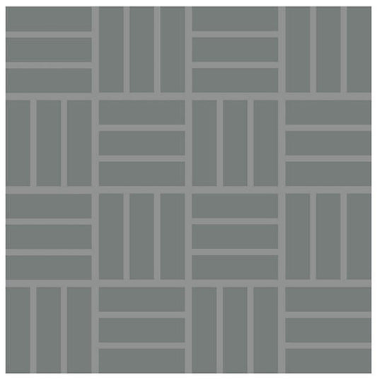 1x3 Color Wheel Mosaic Lattice Weave  Mosaic Solid-Color Glossy Smooth Ceramic Tile Gray