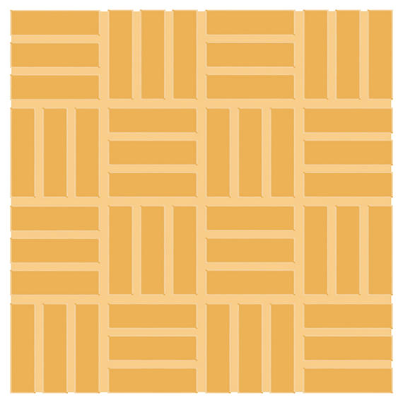 1x3 Color Wheel Mosaic Lattice Weave  Mosaic Solid-Color Glossy Smooth Ceramic Tile Mustard Yellow