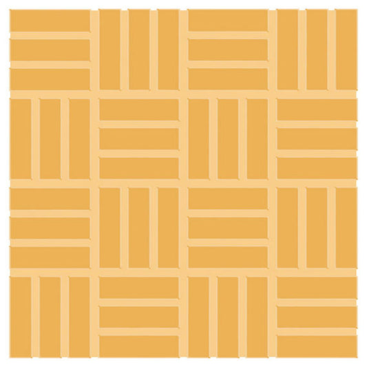 1x3 Color Wheel Mosaic Lattice Weave  Mosaic Solid-Color Glossy Smooth Ceramic Tile Mustard Yellow