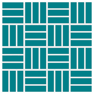 12x12 Color Wheel Mosaic Lattice Weave Mosaic Solid-Color Glossy Smooth Ceramic Tile