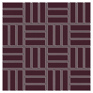 12x12 Color Wheel Mosaic Lattice Weave Mosaic Solid-Color Glossy Smooth Ceramic Tile