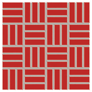 12x12 Color Wheel Mosaic Lattice Weave Mosaic Solid-Color Glossy Smooth Ceramic Tile
