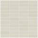 1x3 Modern Oasis Grid  Mosaic Stone-Look Matte Smooth Porcelain Tile Off White