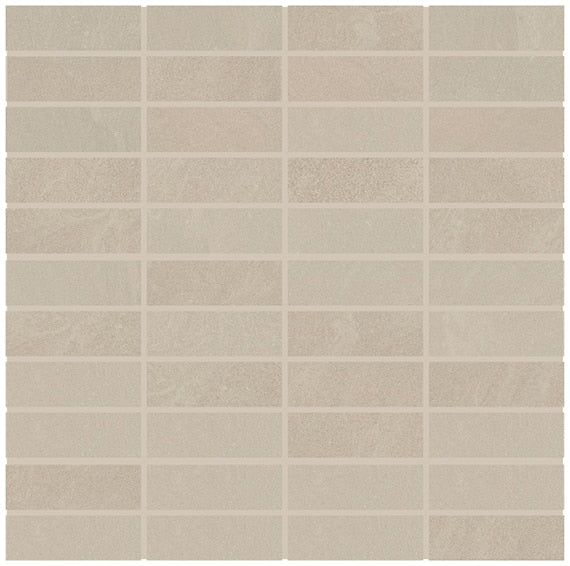 1x3 Modern Oasis Grid  Mosaic Stone-Look Matte Smooth Porcelain Tile Beige