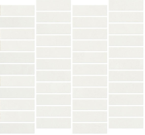 1x3 Rigid Clay Subway Pattern  Mosaic Solid-Color Matte Smooth Ceramic Tile Matte White