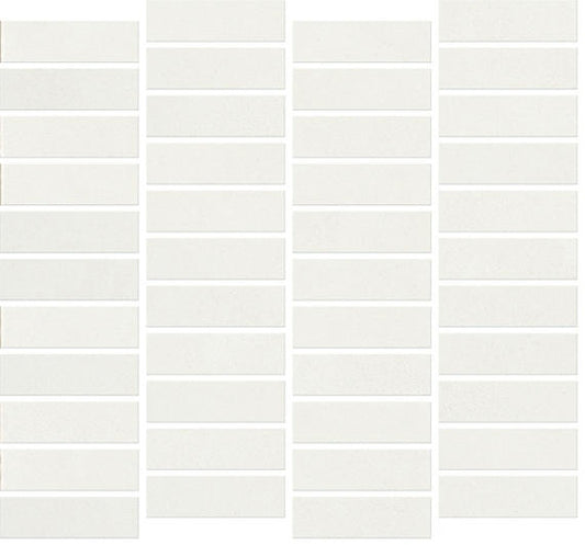 12x12 Rigid Clay Subway Pattern Mosaic Solid-Color Matte Smooth Ceramic Tile