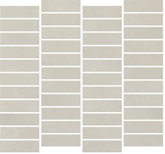 1x3 Rigid Clay Subway Pattern  Mosaic Solid-Color Matte Smooth Ceramic Tile Clay Gray