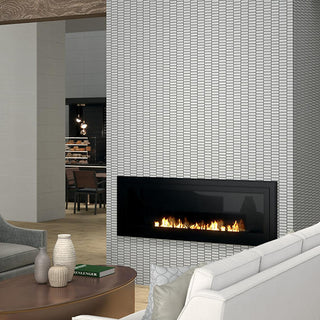 Light Gray - 12x12 Rigid Clay Subway Pattern Mosaic Solid-Color Matte Smooth Ceramic Tile