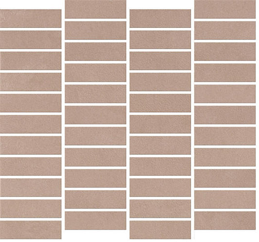 1x3 Rigid Clay Subway Pattern  Mosaic Solid-Color Matte Smooth Ceramic Tile Soft Taupe