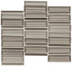 1x4 Cascading Waters Random Pattern Stacked Mosaic Mixed-Color Glossy Smooth Glass Tile Silver Gray