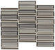 1x4 Cascading Waters Random Pattern Stacked Mosaic Mixed-Color Glossy Smooth Glass Tile Slate Gray