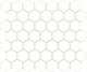 11/2 Color Wheel Mosaic Hexagon  Mosaic Solid-Color Glossy Smooth Ceramic Tile White