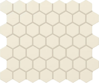 12x14 Color Wheel Mosaic Hexagon Mosaic Solid-Color Glossy Smooth Ceramic Tile