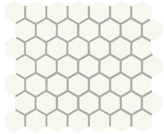 12x14 Color Wheel Mosaic Hexagon Mosaic Solid-Color Matte Smooth Ceramic Tile