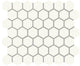 11/2 Color Wheel Mosaic Hexagon  Mosaic Solid-Color Matte Smooth Ceramic Tile Cream White