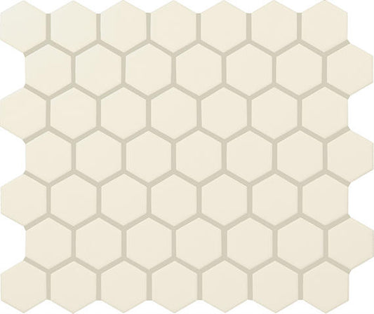 12x14 Color Wheel Mosaic Hexagon Mosaic Solid-Color Matte Smooth Ceramic Tile