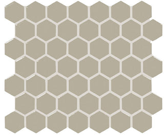 12x14 Color Wheel Mosaic Hexagon Mosaic Solid-Color Glossy Smooth Ceramic Tile