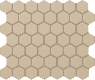 12x14 Color Wheel Mosaic Hexagon Mosaic Solid-Color Glossy Smooth Ceramic Tile