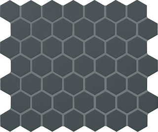 12x14 Color Wheel Mosaic Hexagon Mosaic Solid-Color Glossy Smooth Ceramic Tile