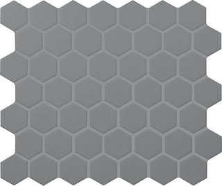 12x14 Color Wheel Mosaic Hexagon Mosaic Solid-Color Matte Smooth Ceramic Tile