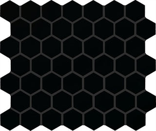 12x14 Color Wheel Mosaic Hexagon Mosaic Solid-Color Matte Smooth Ceramic Tile