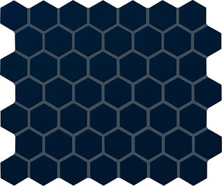 12x14 Color Story Mosaics Hexagon Mosaic Solid-Color Glossy Smooth Ceramic Tile
