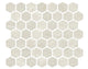 11/2x11/2 Prime Hexagon  Mosaic Stone-Look Matte Smooth Ceramic Tile Soft Gray