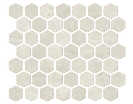 12x14 Prime Hexagon Mosaic Stone-Look Matte Smooth Ceramic Tile