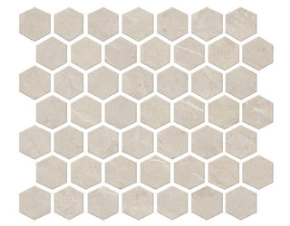 12x14 Prime Hexagon Mosaic Stone-Look Matte Smooth Ceramic Tile