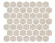 11/2x11/2 Prime Hexagon  Mosaic Stone-Look Matte Smooth Ceramic Tile Bright Beige