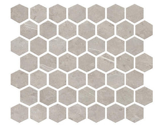 12x14 Prime Hexagon Mosaic Stone-Look Matte Smooth Ceramic Tile