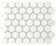 11/2 Artezen Hexagon Honeycomb  Mosaic Solid-Color Glossy Smooth Ceramic Tile Elegant White